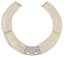 14K WHITE GOLD, DIAMOND AND PEARL NECKLACE