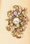 LOUIS XV STYLE CARTEL CLOCK DECORATED WITH PORCELAIN FLOWERS