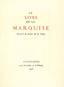 [Konstantin Somov] Le livre de la Marquise: Recueil de poesie et de prose.