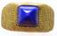 Lapis lazuli ring
1960's Period. 18k gold, Weight: 90 grs