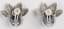 VINTAGE 18K WHITE GOLD, DIAMOND, SAPPHIRE EAR CLIPS