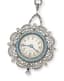 PLATINUM, ENAMEL, DIAMOND PENDANT MECANIC WATCH, circa 1910