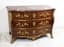 A LOUIS XV PERIOD CHEST OF DRAWERS
STAMPED BY FRANCOIS LIEUTAUD (?)
WITH GILT-BRONZE DECORATION, FIVE DRAWERS AND MARBLE TOP