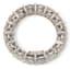 18K WHITE GOLD AND DIAMOND WEDDING RING