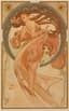 ALPHONSE MUCHA (1860-1939)
Lot of four lithographs- series 'Les Arts': Poetry, Dance, Painting, and Music