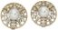 BOUCLES D’OREILLES À CLIP EN OR JAUNE ET GRIS 18K DIAMANTS ET PERLES