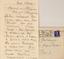 GONCHAROVA NATALIA (1881-1962), correspondence with Tatyana Muravyeva-Loginova
Handwritten letter addressed to Tatiana Muravyeva-Loginova. Paris, January 22, 1947. 2 pp. (One sheet), 27x21 cm. With an envelope past the post.