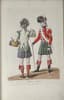VERNЕT CARLE (1758-1835)
Collection de Costumes (1815 et 1816) dessinée d'après nature par Carle VERNET. [Collection of Costumes Belonging to Certain
Nations of Europe, Drawn from Life by Carle Vernet], Engraved by Debuicourt. [Series 2 and 3]. Paris; London, [1815-1816]. - [8] p.; [13] plates; 45.8x30.3 cm.