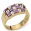 18K YELLOW GOLD, DIAMOND AND RUBY RING