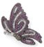 BROCHE 'PAPILLON' EN OR GRIS 18K, DIAMANTS ET RUBIS