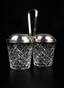 SILVER DOUBLE JAM / CONDIMENT HOLDER