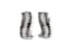 18K WHITE GOLD, BLACK AND WHITE DIAMOND EARRINGS