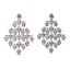 18K GOLD, DIAMOND AND TOPAZ GIRANDOLE EARRINGS