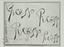 PABLO PICASSO (1881-1973)
Autograph signature essays, 7 November 1950. 