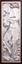 LALIQUE THREE-LEAF WOODEN FOLDING SCREEN WITH COLOURLESS CRYSTAL PANELS