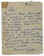 TEFFI (present: Lokhvitskaya) Nadezhda Aleksandrovna (1872-1952) A handwritten letter on a pneumatic card addressed to G...