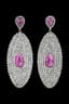DIAMOND AND RUBY TEARDROP EARRINGS