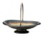 SILVER FRUIT BASKET WITH ENAMEL LAUREL WREATH DECORATION