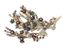 BROCHE 'BOUQUET DE FLEURS' DE STYLE ANTIQUE EN OR 18K DIAMANTS, RUBIS ET ÉMAIL, ANNEES 1960