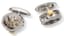 18K WHITE GOLD AND DIAMONDS ‘WATCH MECHANISM’ CUFFLINKS