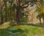 NICOLAÏ KALMIKOFF (1896-1951) Light reflections in the forestSigned ‘Naci Kalmikoff’ (lower left) Oil on masonite
