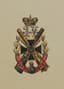 DESIGN OF THE BADGE OF THE ARTILLERY BRIGADE WITH MONOGRAMS OF EMPEROR PAUL I AND NICHOLAS II OF RUSSIA, LATE 19 - EARLY 20 CENTURIES
from the archives of jewellery firm ‘Edouard’