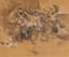HENRYK H. SIEMIRADZKI (1843- 1902)
Sketch for 'An Orgy at the time of Tiberius on the Capri island'