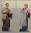 ALBERT HAMPSON (1911-1990)
Couple Enjoying Ice Creams