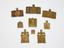 9 miniature copper-cast icons.
18-19 centuries
