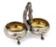 RUSSIAN DOUBLE SILVER-GILT SALT CELLAR
Mark of Werner’sa, Minsk, 1885