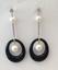 (Δ) WHITE GOLD, DIAMOND, PEARL, AND ONYX EARRINGS