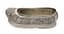 CHINESE EXPORT SILVER SALT CELLAR AS A SHOE WITH GLASS INSERT
Shanghai, late 19th – eartly 20th century