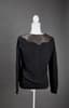 RALPH LAUREN
sweater with a leather lace up collar