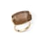 14K YELLOW GOLD AND YELLOW QUARTZ RUTILE HANDMADE RING