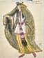 MSTISLAV DOBUZHINSKY (1875-1957)
Costume design for the two friends of the first favourite from ‘The Polovtsian Dances’ in the opera ‘Le Prince Igor’. 1932