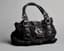 VALENTINO GARAVANI BLACK SUEDE AND PYTHON HOBO HANDBAG