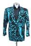 CLAUDE BONUCCI
BLUE FANTAISY MOTIF COTTON JACKET