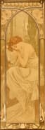 ALPHONSE MUCHA (1860-1939)
Lot of four lithographs - Series ‘The times of the day’ 1899: Morning awakening, High noon, Evening dreams, and Night rest