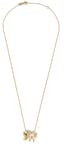 ELEPHANT' 18K YELLOW GOLD CHAIN WITH DIAMOND, RUBY AND EMERALD PENDANT