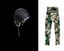 HERMÈS
Black leather helmet with silk lining and matching leggings