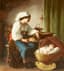 GIUSEPPE MAZZOLINI (1806-1876)
Mother watching over her sleeping Infant