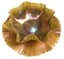 LOUIS COMFORT TIFFANY (1848-1933)
Iridescent stretch glass ruffled bowl with matching plate