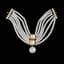 [YVES SAINT LAURENT FOR CATHERINE DENEUVE, UNIQUE] YVES SAINT LAURENT CIRCA 1990
Necklace in imitation stones and gilded bronze