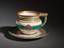 A cup and saucer from the ceremonial service of the imperial yacht «Derzhava».