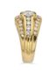 HENRI MARTIN
BAGUE EN OR JAUNE 18K ET DIAMANTS, ANNÉES 1980