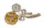 BROCHE ‘BOUQUET DE FLEURS’ EN OR JAUNE ET GRIS 18K, DIAMANTS, RUBIS ET CITRINES