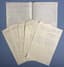 SEVEN ORIGINAL WATERCOLOURS REPRESENTING VERDI, FRANCESCO MOLINARI PRADELLI AND SINGERS FERRUCCIO TAGLIAVINI AND PIA TASSINARI WITH CLIPPINGS FROM PRESS ARTICLES AND HANDWRITTEN NOTES (ITALIAN & FRENCH)