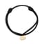 CARTIER
BLACK LEATHER CORD BRACELET WITH 18k GOLD HEART PENDANT