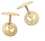 VINTAGE GOLD CUFFLINKS WITH THE BOWL OF HYGIEIA, SYMBOL OF PHARMACOLOGY