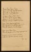 GIPPIUS ZINAIDA (1869-1945), AUTOGRAPH
Teresa, Teresa, Teresa, Teresa: manuscript of a poem. No place, [19]41-42